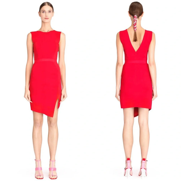 Lanvin red slit dress - Picture 1 of 11